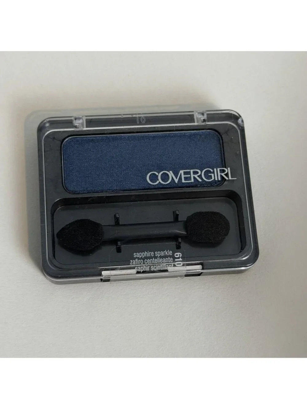Covergirl 610 SAPPHIRE SPARKLE Eye Enhancers Eyeshadow Dark Blue .09 oz/2.5g New